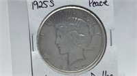 1925S Peace Silver Dollar