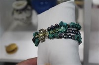 TURQUOISE AND STONE BRACELET - NOT DISPLAY