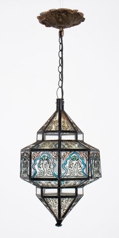 Moroccan Style Stained Glass Lantern