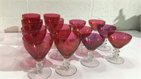 Ruby Crystal Glasses T7A