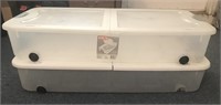 Pair of Rolling Underbed Storage Tubs