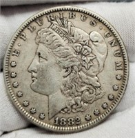 1882 Morgan Silver Dollar XF