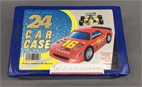 24 Hot Wheels Style Cars In Vintage Case