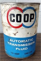 Vintage COOP Transmission Fluid Quart Can
