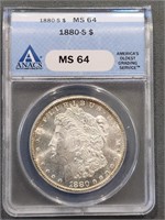 1880-s Morgan Dollar Anacs Ms64