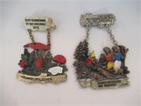 Vintage German Fairy Tale Pinback Medals: 1976