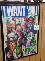 Rolling Rock Beer Poster