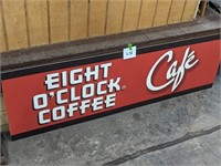 8 O'Clock Coffee Sign 17" x 54"