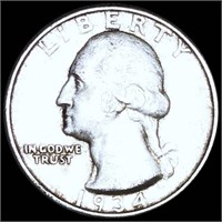 1934-D Washington Silver Quarter CLOSELY UNC