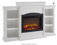 Ameriwood Home Lamont Mantel Fireplace, White