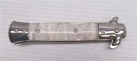 Stiletto 4" blade folding knife.