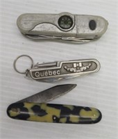(2) Multi-tool pocket knives and (1) single