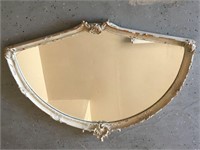 French Provincial Wall Mirror in Shabby