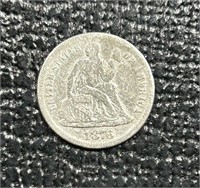 1876-S US Seated Liberty Dime