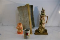 Tall Beer Stein. Gag Gift, Clock, Tray with Name
