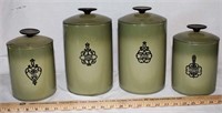 70'S RETRO CANISTER SET - SHOWS NORMAL WEAR