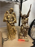 2PC SAMPLE HOUSE LARGE DECORATIVE ANGELS