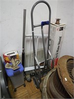 Hand dolly; 3-ton floor jack; ice and water shield
