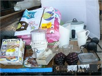 COMFORTERS, B&D RICE COOKER,GLASS GRAPES,