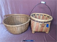 (2) Handmade Baskets by Eva Herdes