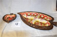 TREASURE CRAFT SERVING DISH & NUT DISH