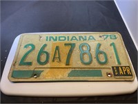 1978 Indiana License Plate 26A7861