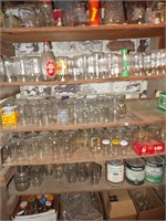 contents of shelf, canning jars SupplysBall jars