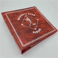 Red Baseball Card Album & Contents