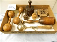 Flat of Primitives Including (3) Butter Molds,