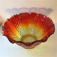 AMBERINA GLASS BOWL