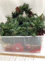 Tote of Christmas Decor