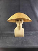 Authentic Weaved Asian Cane Hat