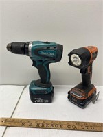 Drill and flashlight untested