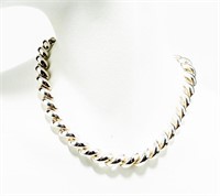 Jewelry Heavy Sterling Silver Fashion Necklace