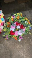 Flower wreaths, and heart wreath