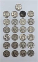 (25) Pre-64 Silver Quarters