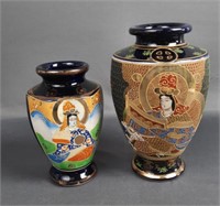 Pair of Japanese Satsuma Vases