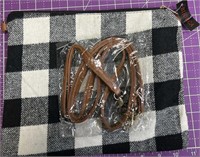 black and white plaid crossbody purse