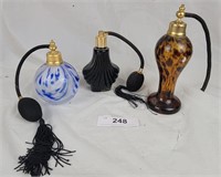 Vintage Glass Perfume Bottle Lot