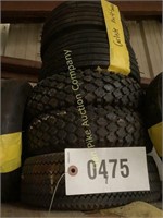 Group of 5 small lawnmower tires