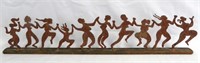 Wrought iron dancers, 23" long