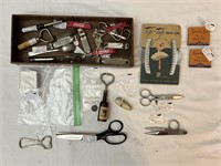 Coca Cola & Beer Bottle/Can Openers/Sewing Scissor