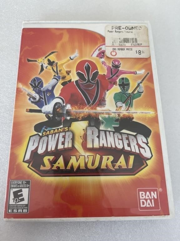 Nintendo Wii Power Rangers Samurai