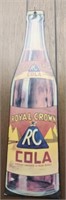 Vintage royal crown cola paper sign