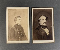 Jefferson Davis and Robert E. Lee CDVs.