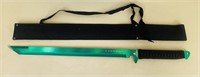 Ninja Sword w/Green Blade & Carrying Case
