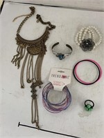 Necklace, Bracelets, Ring