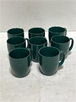 8 Corelle Stoneware Glass Coffee Cups