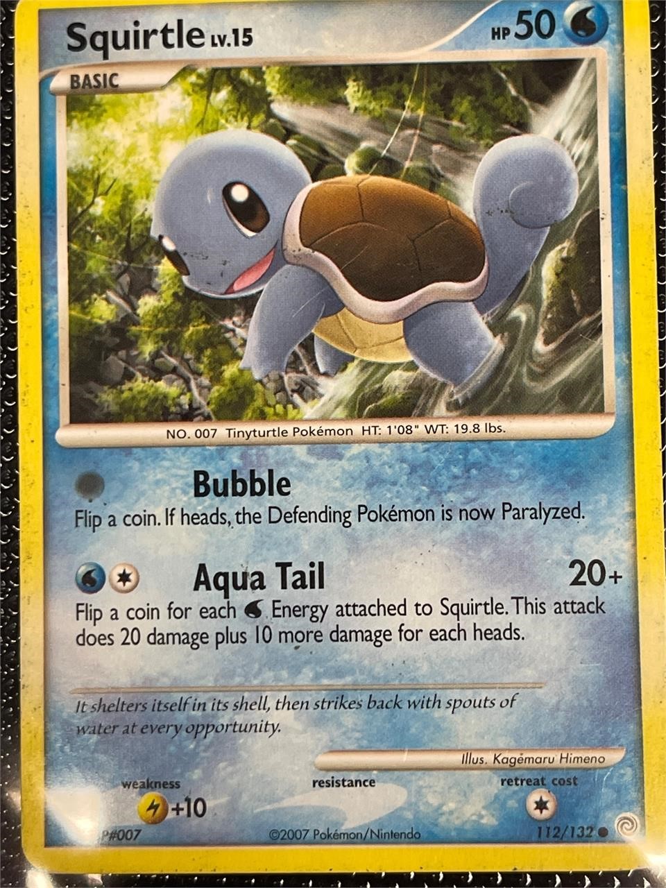 Pokémon card in Plastic case