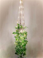 MSRP $14 Hanging faux Plant with Lights